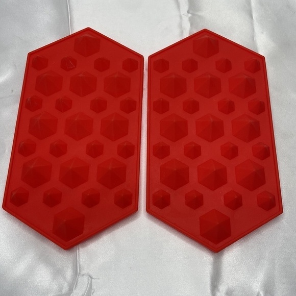 Diamond Shape Silicone UV Resin Candy Jewelry Molds 2 Quantity Set - Picture 4 of 5